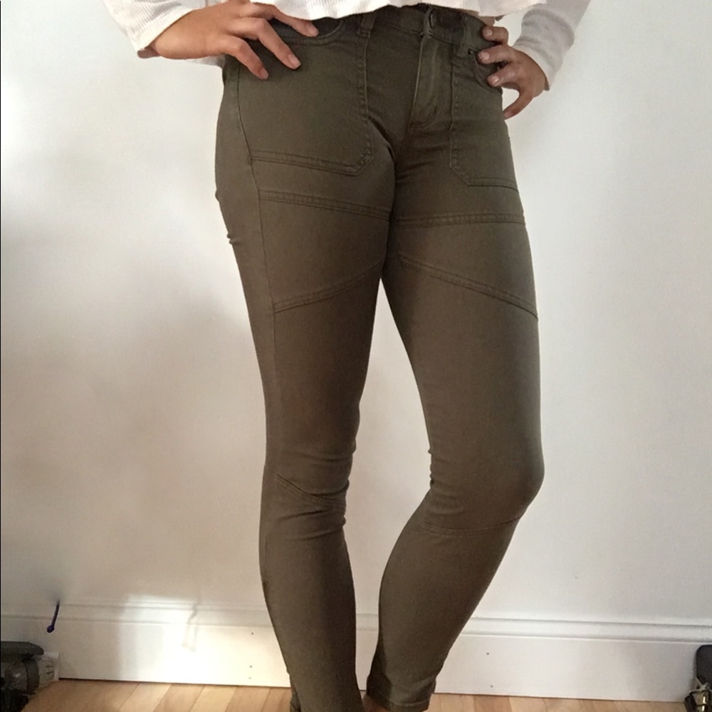 Urban Outfitters BDG Army Green Skinny Jeans